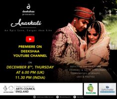 <b>ദീക്ഷയുടെ `Anarkali --An epic love, larger than life' വ്യാഴാഴ്ച 6.00 PM (UK), 11.30 PM (India) ദീക്ഷ...</b>