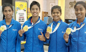 <b>ഏ​ഷ്യ​ൻ അ​ണ്ട​ർ 20 അ​ത്‍ല​റ്റി​ക്സ് ചാ​മ്പ്യ​ൻ​ഷി​പ്പി​ൽ ഇ​ന്ത്യ​ക്ക് മൂ​ന്നാം സ്ഥാ​നം</b>