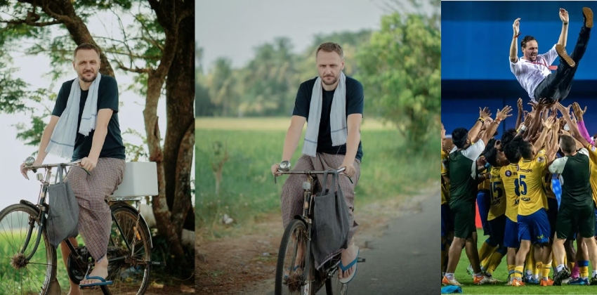 തനി മലയാളിയായി കേരളാ ബ്ലാസ്റ്റേഴ്സ് പരിശീലകൻ; നാടൊക്കെ ഒന്ന് കണ്ടുവരാമെന്ന് ഇവാൻ വുക്കോമനോവിച്ച്