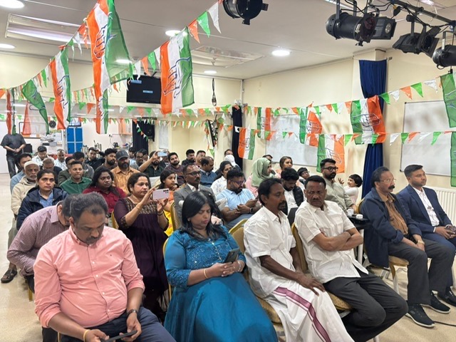 ലണ്ടനിൽ യുഡിഎഫ് നേടിയ വൻ വിജയം ഗംഭീരമായി ആഘോഷിച്ചു; ജനപങ്കാളിത്തം കൊണ്ട് ശ്രദ്ധേയമായി