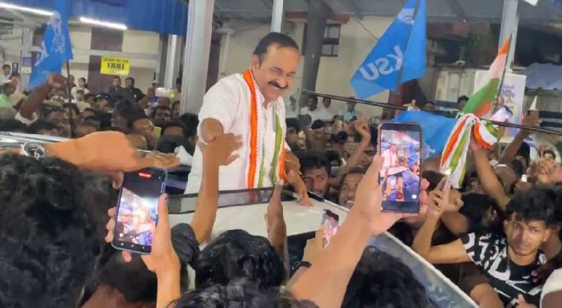 അലയടിച്ച് ആവേശം: വി ഡി സതീശന് എറണാകുളത്ത് വൻ വരവേൽപ്പ്