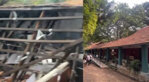 തിരുവനന്തപുരത്ത് സ്കൂൾ കെട്ടിടം തകർന്നു വീണു; ആളപായമില്ല
