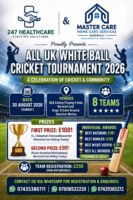 ഓൾ യു.കെ. വൈറ്റ് ബോൾ ക്രിക്കറ്റ് ടൂർണമെന്റ് 2026: യു.കെ.യിലെ മലയാളി ക്രിക്കറ്റ് പ്രേമികൾക്ക് ആവേശമായ...