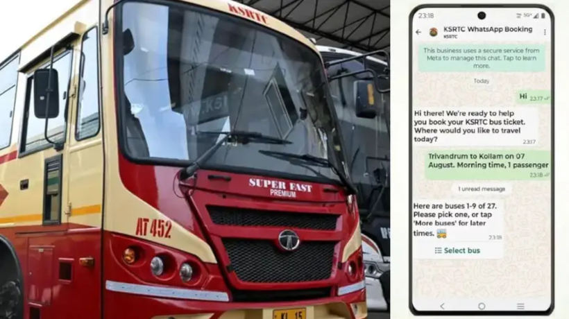 ഇനി വാട്‌സ്ആപ്പിലൂടെ KSRTC ടിക്കറ്റ് ബുക്ക് ചെയ്യാം! 24 മണിക്കൂർ സേവനം; 9447071021 എന്ന വാട്സ്ആപ്പ് നമ്പറിലേക്ക് മെസേജ് അയച്ചാൽ മതി